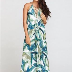 NWT Show Me Your Mumu Logan Lace Up Maxi